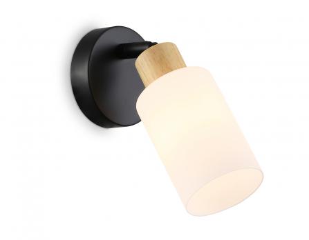 Светильник накладной TR8720 BK/WD черный/дерево E14 max 60W 175*100*160 Ambrella light