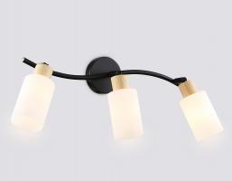 Светильник накладной TR8722/3 BK/WD черный/дерево E14/3 max 60W 580*100*210 Ambrella light