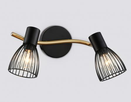 Светильник накладной TR8660/2 BK/GD черный/золото E14/2 max 60W 330*100*170 Ambrella light