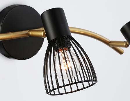 Светильник накладной TR8661/3 BK/GD черный/золото E14/3 max 60W 550*100*170 Ambrella light