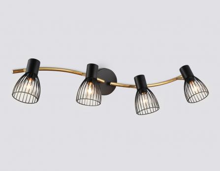 Светильник накладной TR8662/4 BK/GD черный/золото E14/4 max 60W 760*100*170 Ambrella light