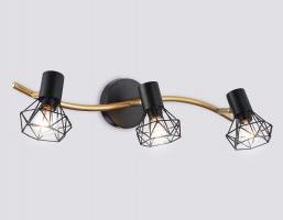 Светильник накладной TR8657/3 BK/GD черный/золото E14/3 max 60W 550*100*185 Ambrella light