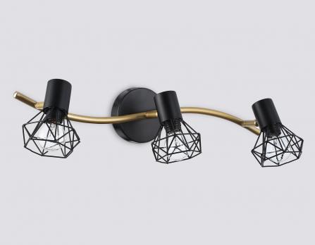 Светильник накладной TR8657/3 BK/GD черный/золото E14/3 max 60W 550*100*185 Ambrella light