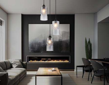 Светильник подвесной TR3414/3 BK черный E27/3 max 60W D320*1000 Ambrella light
