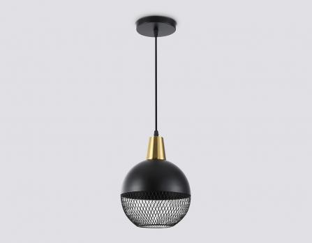 Светильник подвесной TR8504 BK/CP черный/медь E27 max 60W D200*1000 Ambrella light
