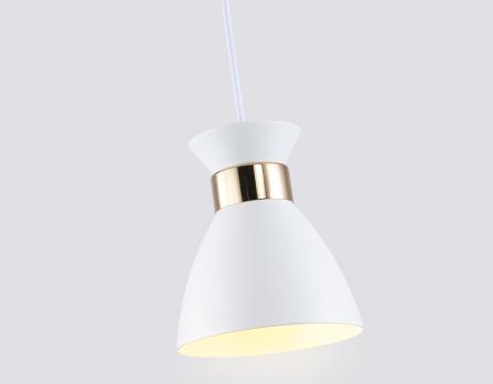 Светильник подвесной TR8465 WH/FGD белый/золото E27 max 60W D130*1000 Ambrella light