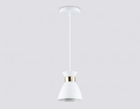 Светильник подвесной TR8465 WH/FGD белый/золото E27 max 60W D130*1000 Ambrella light