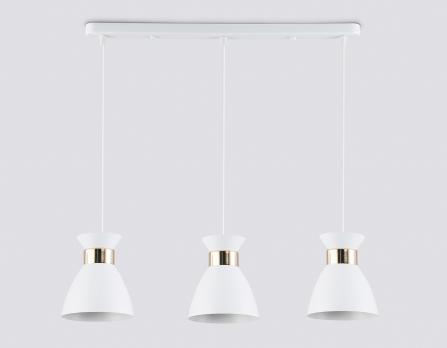 Светильник подвесной TR8466/3 WH/FGD белый/золото E27/3 max 60W 550*135*1000 Ambrella light