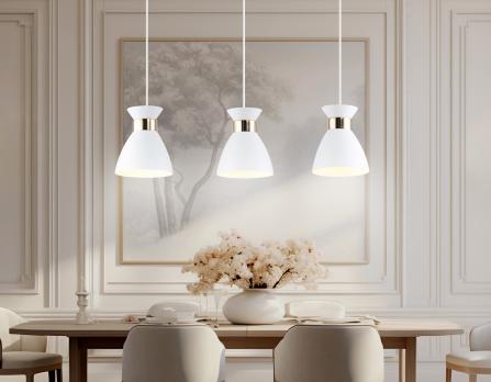 Светильник подвесной TR8466/3 WH/FGD белый/золото E27/3 max 60W 550*135*1000 Ambrella light