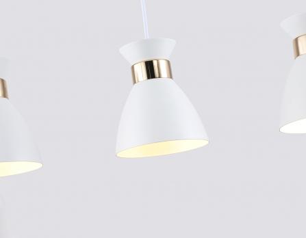 Светильник подвесной TR8466/3 WH/FGD белый/золото E27/3 max 60W 550*135*1000 Ambrella light