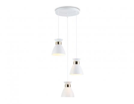 Светильник подвесной TR8467/3 WH/FGD белый/золото E27/3 max 60W D340*1000 Ambrella light