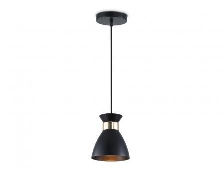 Светильник подвесной TR8468 BK/FGD черный/золото E27 max 60W D130*1000 Ambrella light