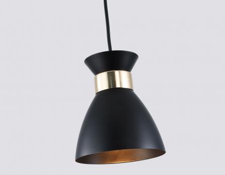 Светильник подвесной TR8468 BK/FGD черный/золото E27 max 60W D130*1000 Ambrella light