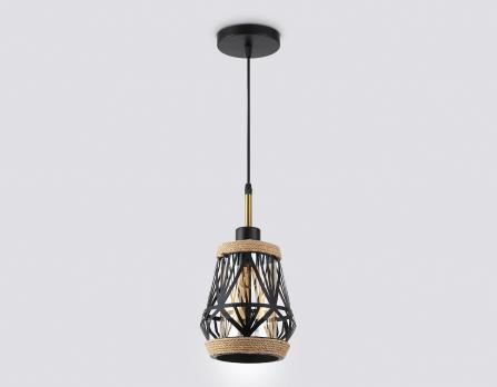Светильник подвесной TR8521 BK/SB черный/бронза E27 max 60W D170*1000 Ambrella light