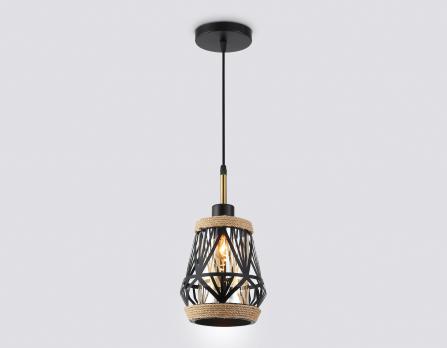 Светильник подвесной TR8521 BK/SB черный/бронза E27 max 60W D170*1000 Ambrella light