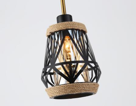 Светильник подвесной TR8521 BK/SB черный/бронза E27 max 60W D170*1000 Ambrella light