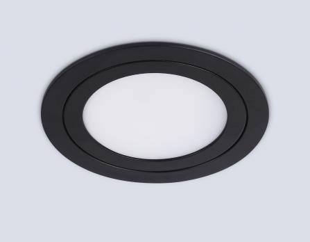 Светильник встраиваемый TN6604 BK черный IP44 GX53 max 15W D110*23 Ambrella light