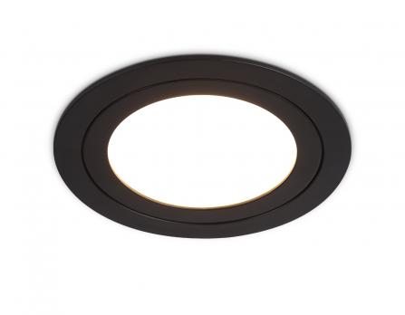 Светильник встраиваемый TN6604 BK черный IP44 GX53 max 15W D110*23 Ambrella light