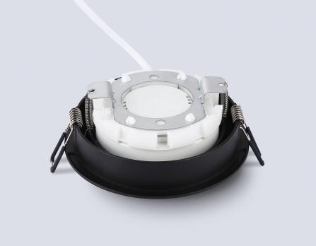 Светильник встраиваемый TN6604 BK черный IP44 GX53 max 15W D110*23 Ambrella light