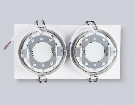 Светильник встраиваемый TN6612/2 WH белый IP44 GX53/2 max 15W 215*110*24 Ambrella light