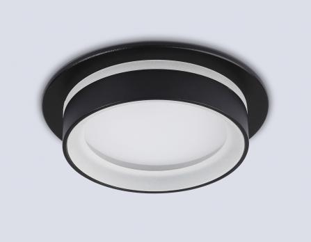 Светильник встраиваемый TN6708 BK черный IP44 GX53 max 15W D105*45  Ambrella light