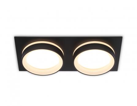 Светильник встраиваемый TN6712/2 BK черный IP44 GX53/2 max 15W 210*105*45 Ambrella light