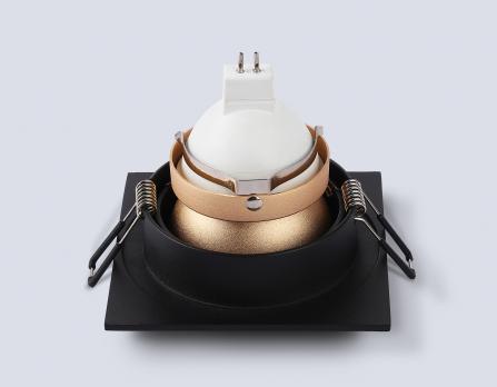 Светильник встраиваемый TN102829 BK/GD черный/золото GU5.3 92*92*50 Ambrella light