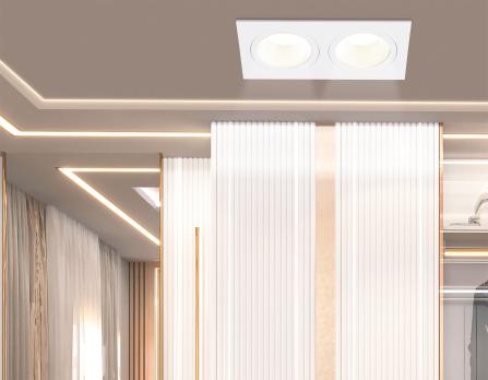 Светильник встраиваемый TN102830/2 WH/WH белый/белый GU5.3/2 178*93*50 Ambrella light