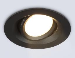 Светильник встраиваемый поворотный TN1142 BK черный IP44 GU5.3 D95*38 Ambrella light