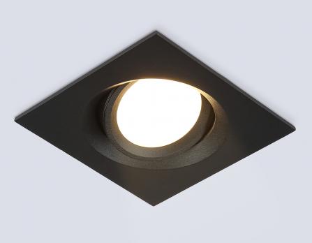 Светильник встраиваемый поворотный TN1144 BK черный IP44 GU5.3 95*95*38 Ambrella light