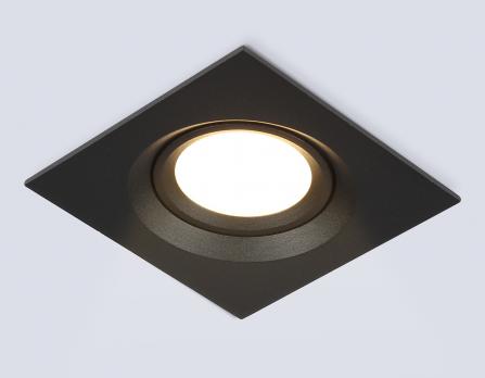 Светильник встраиваемый поворотный TN1144 BK черный IP44 GU5.3 95*95*38 Ambrella light