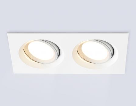 Светильник встраиваемый поворотный TN1145/2 WH белый IP44 GU5.3/2 180*95*38 Ambrella light