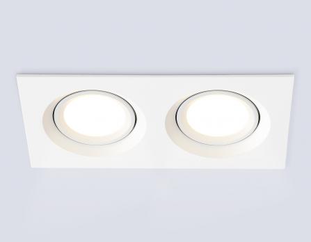 Светильник встраиваемый поворотный TN1145/2 WH белый IP44 GU5.3/2 180*95*38 Ambrella light