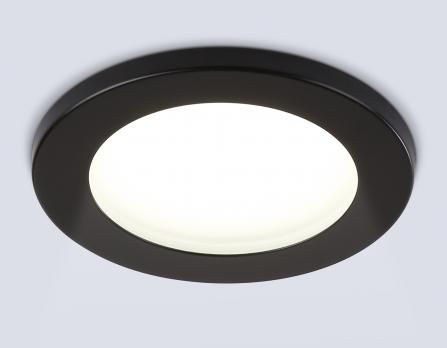 Светильник встраиваемый TN6632 BK черный IP44 GX53 D100*60 Ambrella light