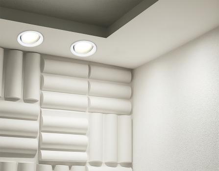 Светильник встраиваемый поворотный TN6651 WH белый IP44 GX53 D110*48 Ambrella light