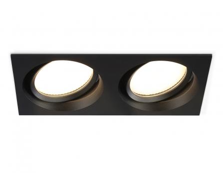 Светильник встраиваемый поворотный TN6661/2 BK черный IP44 GX53/2 220*110*48 Ambrella light