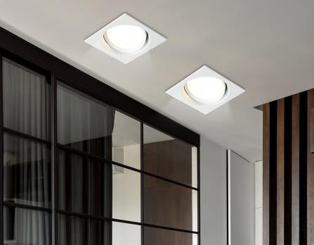 Светильник встраиваемый поворотный TN52232 WH белый IP20 GX53 110*110*44 Ambrella light