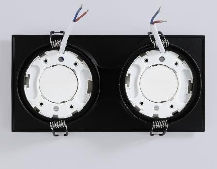 Светильник встраиваемый поворотный TN52235/2 BK черный IP20 GX53/2 220*110*44 Ambrella light