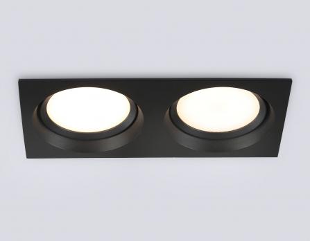 Светильник встраиваемый поворотный TN52235/2 BK черный IP20 GX53/2 220*110*44 Ambrella light