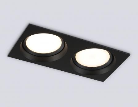 Светильник встраиваемый поворотный TN52235/2 BK черный IP20 GX53/2 220*110*44 Ambrella light