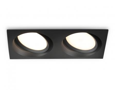 Светильник встраиваемый поворотный TN52235/2 BK черный IP20 GX53/2 220*110*44 Ambrella light