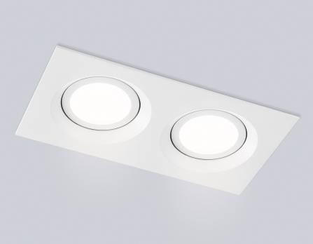 Светильник встраиваемый поворотный TN102745/2 WH белый IP20 GU5.3/2 180*95*25 Ambrella light
