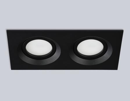 Светильник встраиваемый поворотный TN102746/2 BK черный IP20 GU5.3/2 180*95*25 Ambrella light