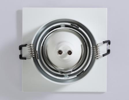 Светильник встраиваемый поворотный TN102757 WH белый IP20 GU5.3 100*100*32 Ambrella light