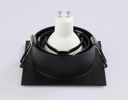 Светильник встраиваемый поворотный TN102758 BK черный IP20 GU5.3 100*100*32 Ambrella light
