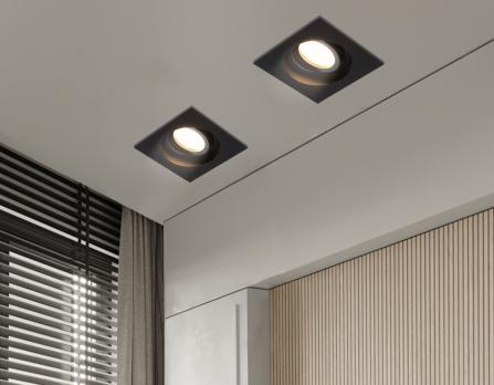 Светильник встраиваемый поворотный TN102758 BK черный IP20 GU5.3 100*100*32 Ambrella light