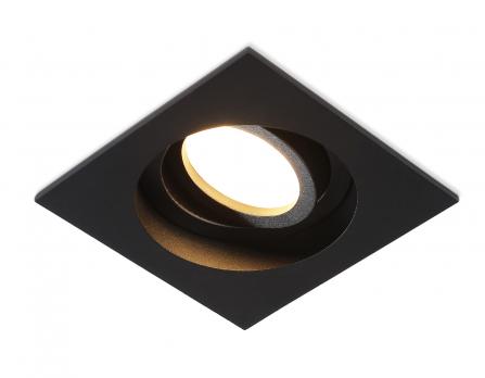Светильник встраиваемый поворотный TN102758 BK черный IP20 GU5.3 100*100*32 Ambrella light