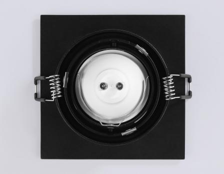 Светильник встраиваемый поворотный TN102758 BK черный IP20 GU5.3 100*100*32 Ambrella light