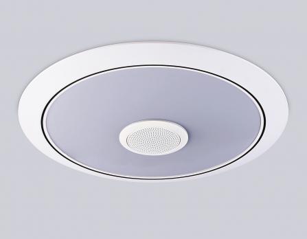 Музыкальный светодиодный светильник с подсветкой RGB FZ710 WH белый IP20 40W 3000-6500K+RGB Music 370*56 (ПДУ ИК) Ambrella light