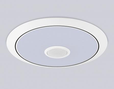 Музыкальный светодиодный светильник с подсветкой RGB FZ720 WH белый IP20 52W 3000-6500K+RGB Music 450*65 (ПДУ ИК) Ambrella light